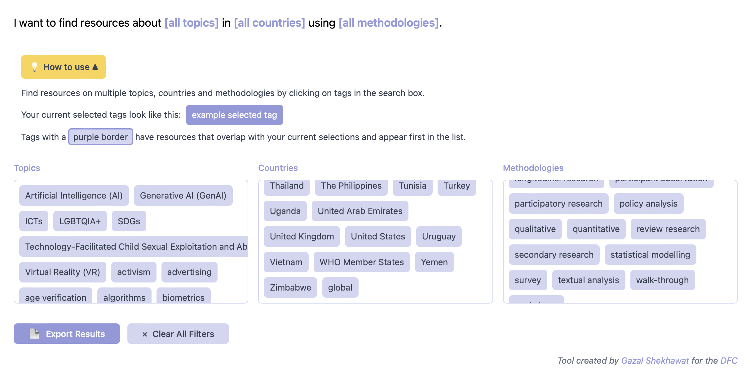 Database search tool